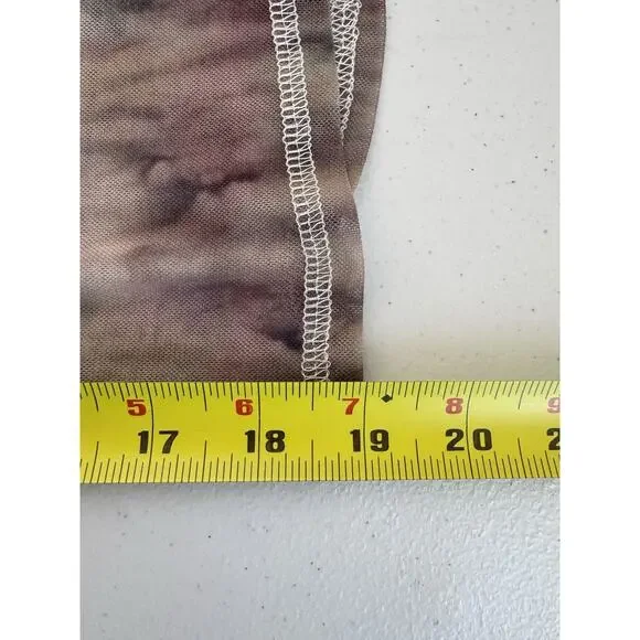 Urban Outfitters Shirt Womens Small Gray Womens Tie-Dye Mesh Top Y2K Cropped 90s - Picture 7 of 11